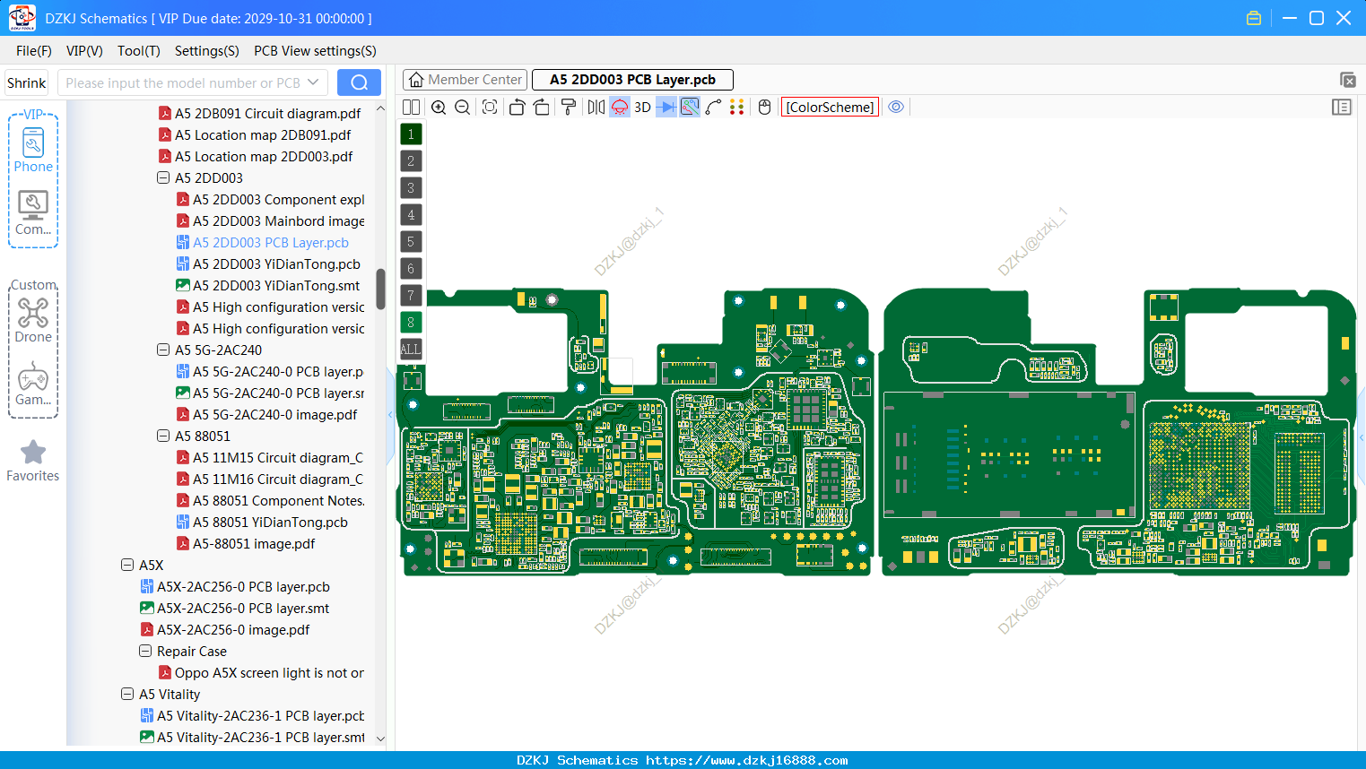 OPPO A5 2DD003 PCB Layer